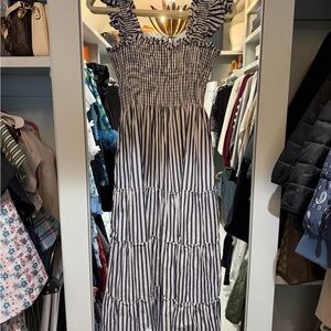 Hill House Navy and White Striped Dress